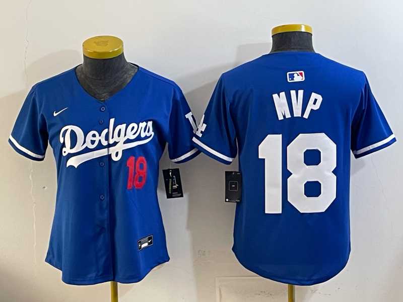 Youth Los Angeles Dodgers #18 MVP blue Game 2026 Nike MLB Jersey 0414002->youth mlb jersey->Youth Jersey